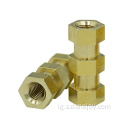 enweghị burr brass head hex flat nut